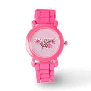 Montre Wonder Woman Pink Camellia Flowo
