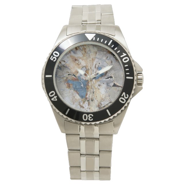 Montre Wood fossile (devant)