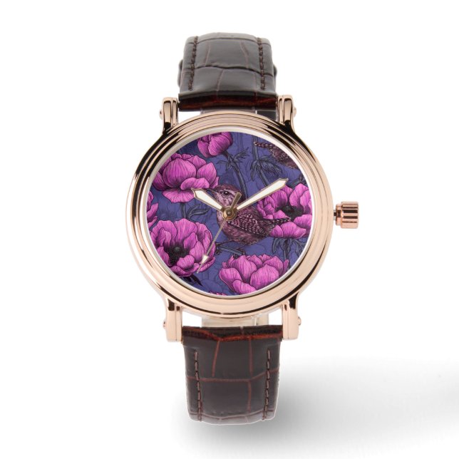 Montre Wrens dans le jardin de l'anémone (Recto)