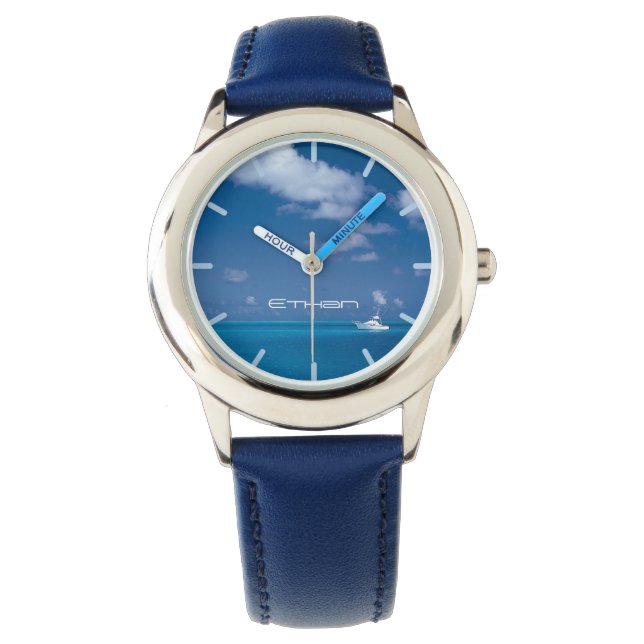 Montre Yachting dans le bleu (devant)