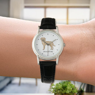 Montre Yellow Labrador Retriever Cute Lab Dog Art Nom