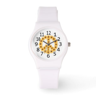 Montre Yellow Sunflowers Peace Signal