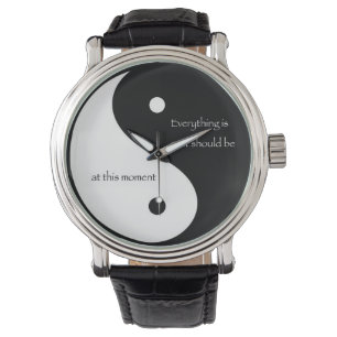 Montre Yin et Yang "Tout est comme il devrait être..."