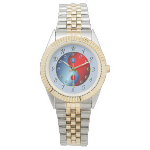 Montre Yin Yang Bleu Classique