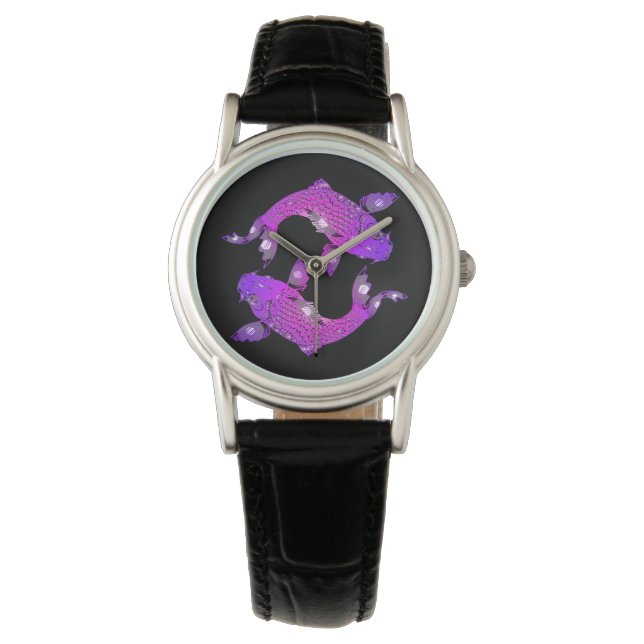 montre yin yang koi (devant)