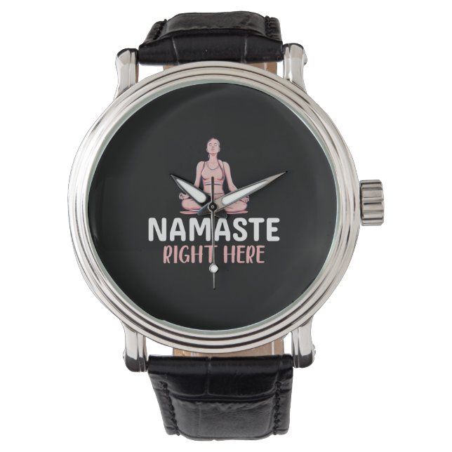Montre Yoga Lover | Yoga Namaste ici (devant)