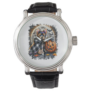 Montre Yorkie Chien Carré d'Halloween
