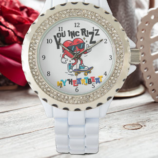 Montre You Inc Rizz my Heartbeat - Cute skateboard heart