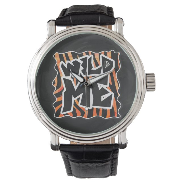 Montre Zèbre de Black et Orange Wild Me (devant)