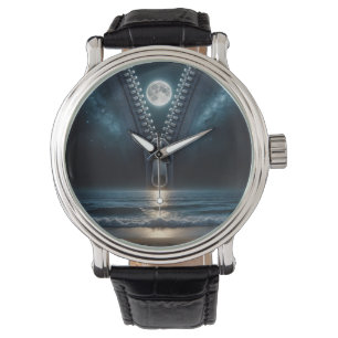 Montre Zipper Dézippant Le Lune