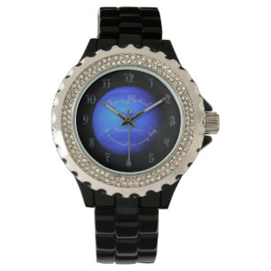 Montre Zodiac Planet Neptune Astronomie Poissons Acryliqu