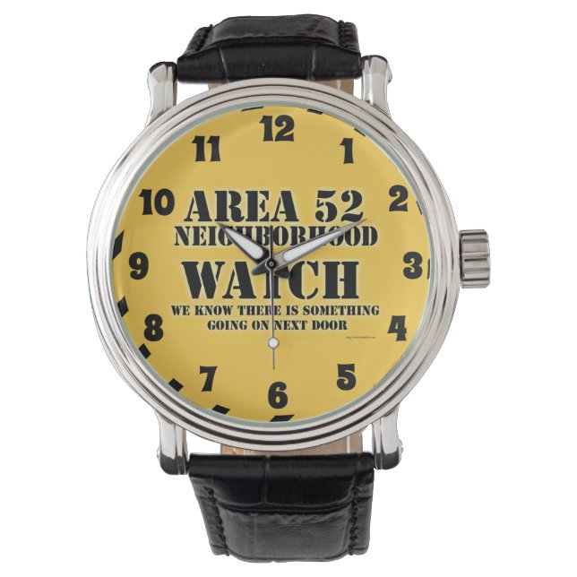 Montre Zone 52 Surveillance du voisinage (devant)