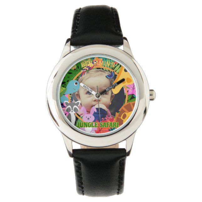 Montre Zoo Wild Animal Jungle Safari Anniversaire de enfa (devant)