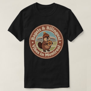 Montreal Bagels & Bilingual Vibes T-Shirt