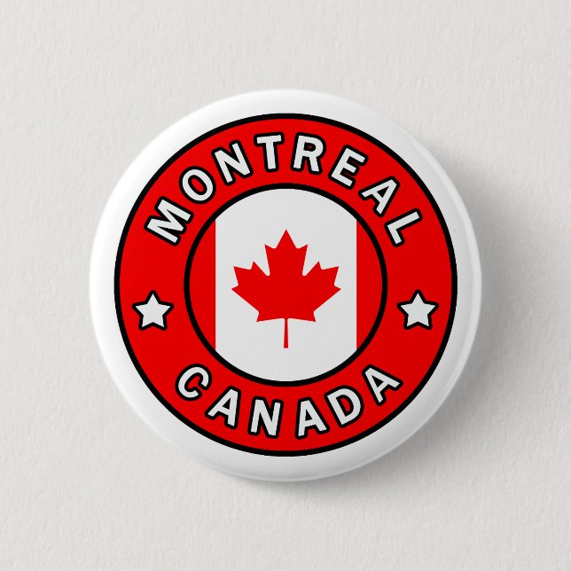 Montreal Canada 2 Inch Round Button (Front)