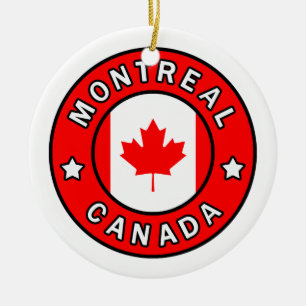 Montreal Canada Ceramic Ornament