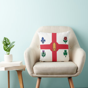 Montreal, Canada Flag American MoJo Pillow
