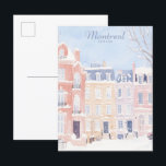 Montreal Canada Gouache Paint Illustration Travel Postcard<br><div class="desc">Montreal Canada Gouache Paint Illustration soft pastel colour vintage style</div>