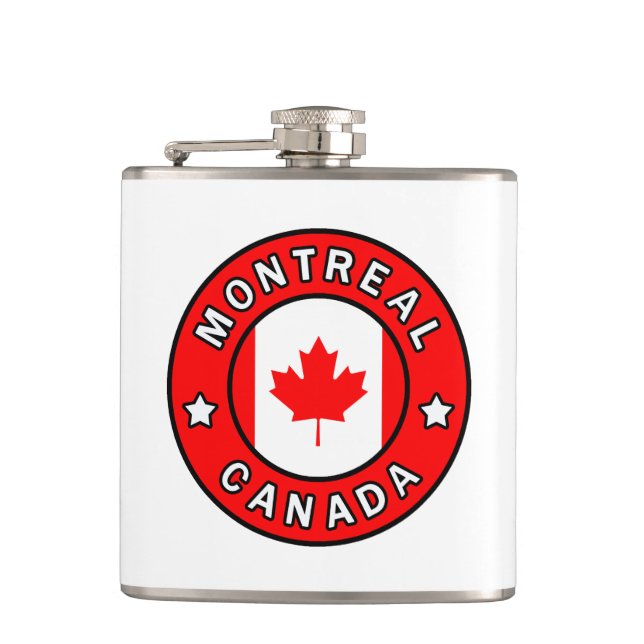 Montreal Canada Hip Flask (Front)