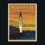 Montreal, Canada Postcard<br><div class="desc">Anderson Design Group is an award-winning illustration and design firm in Nashville, Tennessee. Founder Joel Anderson directs a team of talented artists to create original poster art that looks like classic vintage advertising prints from the 1920s to the 1960s.</div>