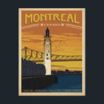 Montreal, Canada Postcard<br><div class="desc">Anderson Design Group is an award-winning illustration and design firm in Nashville,  Tennessee. Founder Joel Anderson directs a team of talented artists to create original poster art that looks like classic vintage advertising prints from the 1920s to the 1960s.</div>