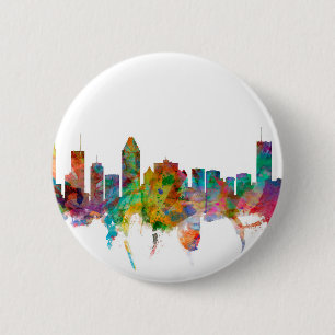 Montreal Canada Skyline 2 Inch Round Button