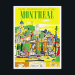 Montreal Canada vintage travel postcard<br><div class="desc">Montreal Canada vintage travel Postcard</div>