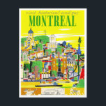 Montreal Canada vintage travel postcard<br><div class="desc">Montreal Canada vintage travel Postcard</div>
