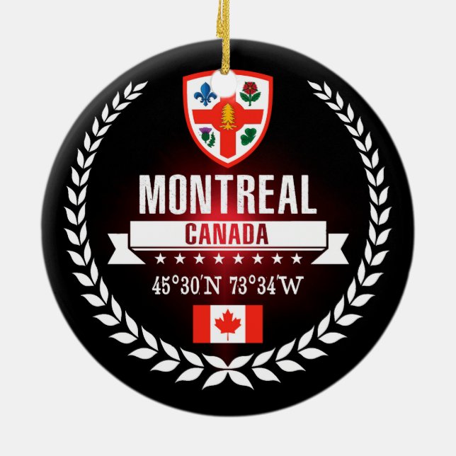 Montreal Ceramic Ornament (Back)