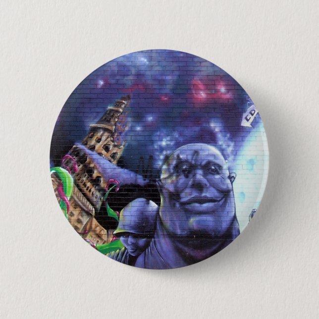 Montreal Graffiti Backpack Button (Front)