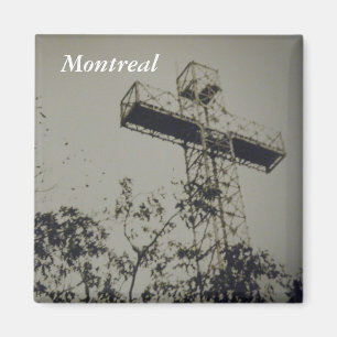 Montreal Historical church cross fridge magnet