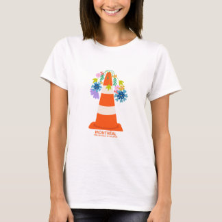 Montréal humoristique cônes oranges ville cadeau  T-Shirt