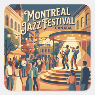 Montreal Jazz Festival Canada Square Sticker