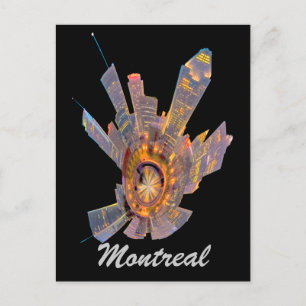 montreal mini planet postcard