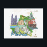 Montreal Postcard<br><div class="desc">If you love Montreal Canada then you will love this great design inspired by this wonderful Canadian city.</div>