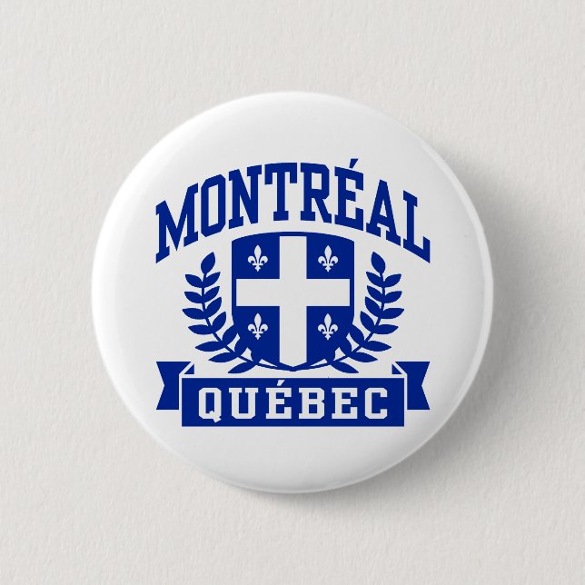 Montreal Quebec 2 Inch Round Button (Front)