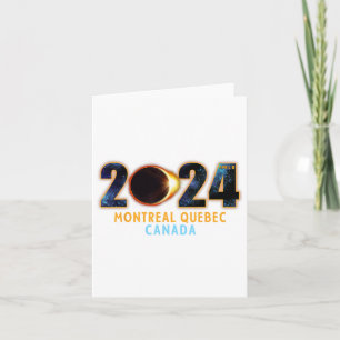 Montreal Quebec Canada Total Solar Eclipse 2024 Card