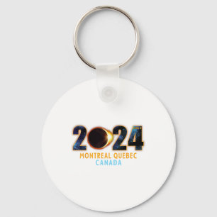 Montreal Quebec Canada Total Solar Eclipse 2024  Keychain