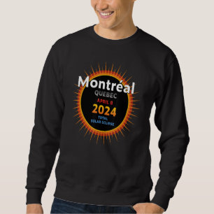 Montreal Quebec QC Total Solar Eclipse 2024 2 Sweatshirt