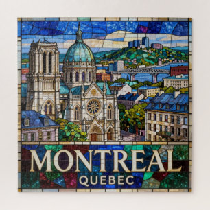 Montreal Quebec Skyline and Mount Royal Scene 🌿 Jigsaw Puzzle