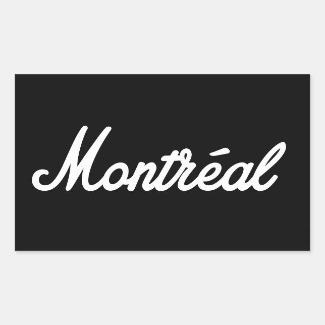 Montreal rock sticker! sticker (Front)
