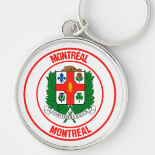 Montreal Round Emblem Keychain