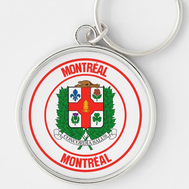 Montreal Round Emblem Keychain (Front)