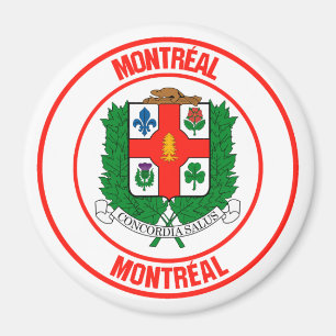 Montreal Round Emblem Magnet