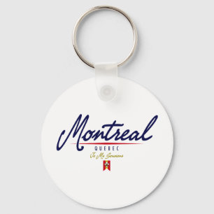 Montreal Script Keychain