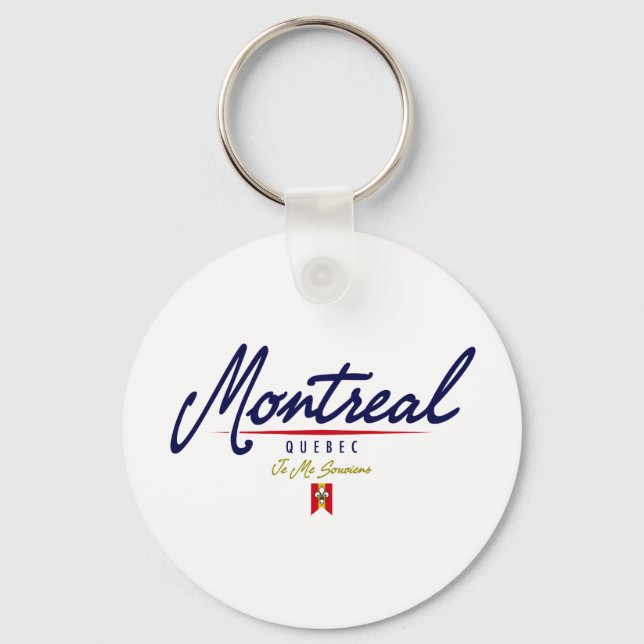 Montreal Script Keychain (Front)