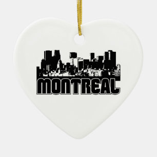 Montreal Skyline Ceramic Ornament