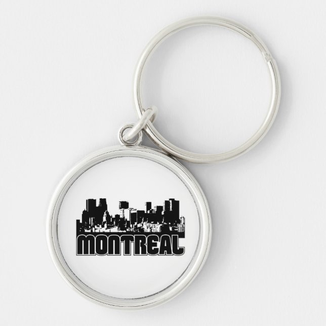 Montreal Skyline Keychain (Front)