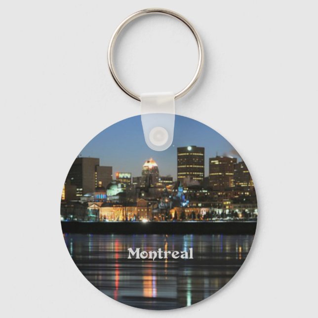 Montreal Skyline Keychain (Front)