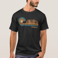 Montreal Skyline Retro Montreal Fan Canada Skyline